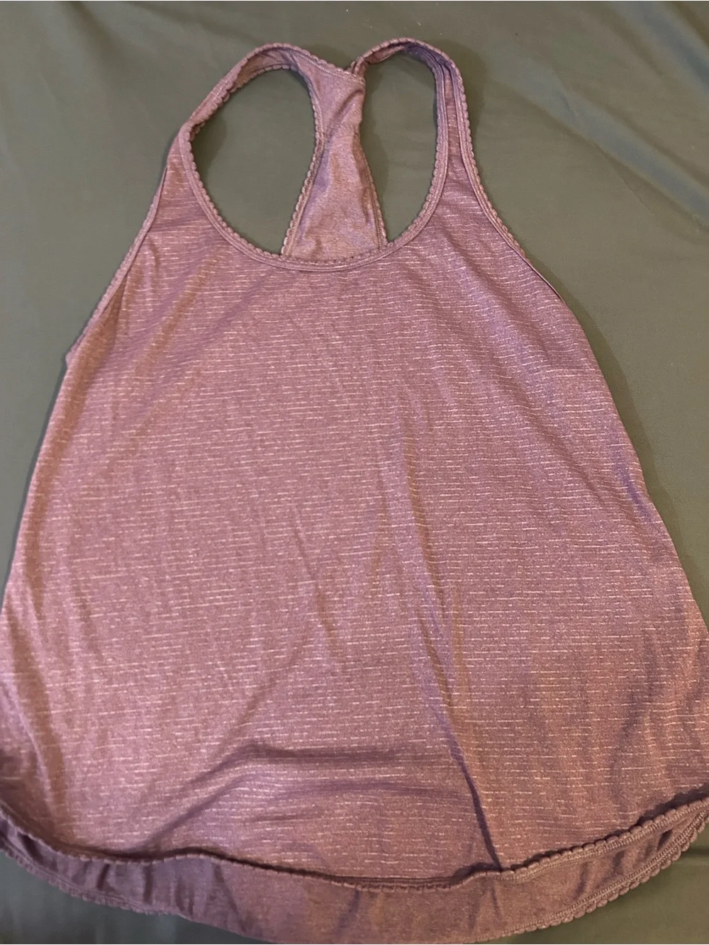 lululemon athletica Heathered Mauve Racerback Tank
